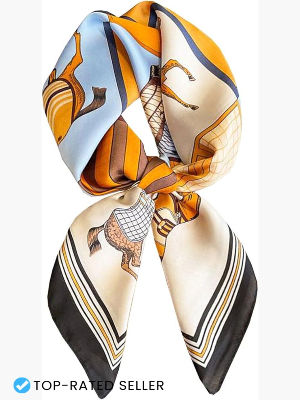 Lightweight Silk-like Head Scarf, Versatile Hair Bandana, Fashion Neck Wrap,